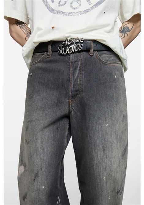loose fit jeans 1981 man black ACNE STUDIOS | C00081900